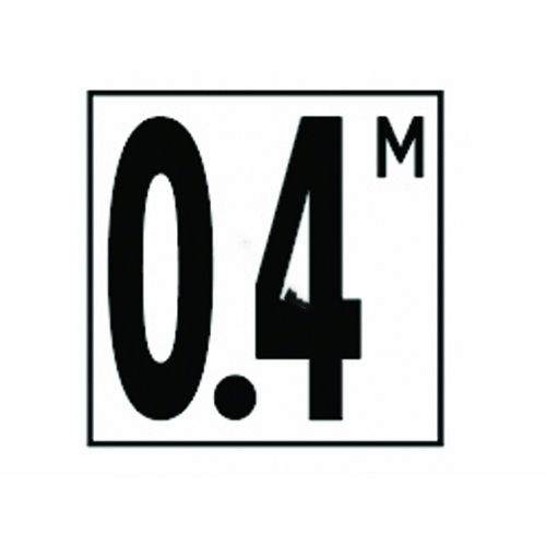 5in Non-skid Metric 0.4 M Depth Marker