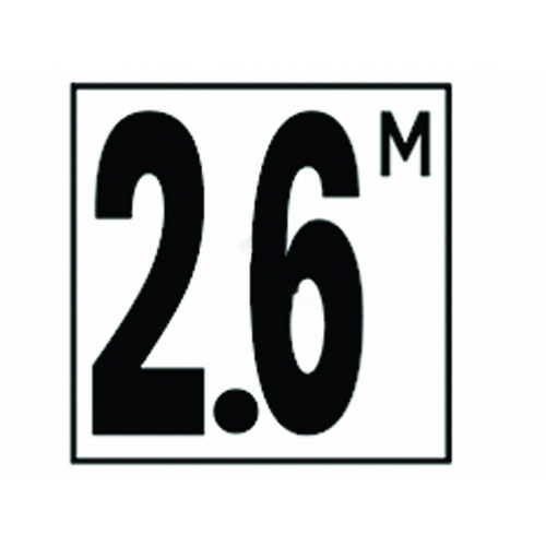 5in Non-skid Metric 2.6 M Depth Marker