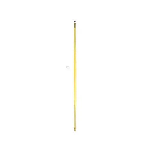 7.5' Bright Yellow Fiberglass Tapered Tournament Flagsticks