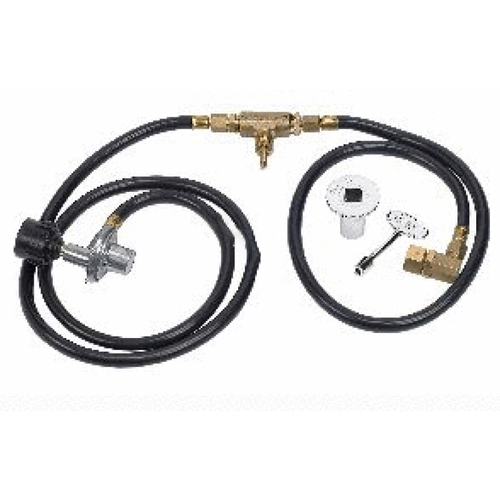 AMERICAN FIREGLASS INC AFG-FPIK-P Liquid Propane Fire Pit Hose Connection Kit With Air Mixer Key