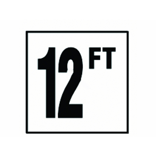 4in Non-skid 12 Ft Depth Marker