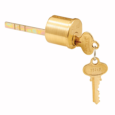 CRL SE70007 Segal Lock Key Cylinder Brushed Brass Finish - Cylinder and 2 keys Only