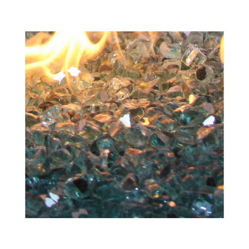 1/2" #10 Evergreen Reflective Fire Glass