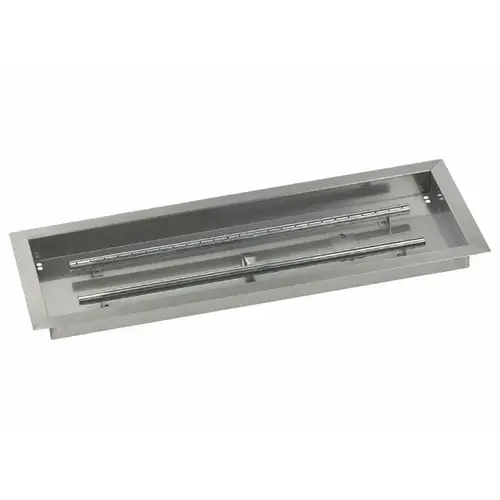AMERICAN FIREGLASS INC SS-AFPP-30 Burner Pan 30"x10" Rect Built In H Burner