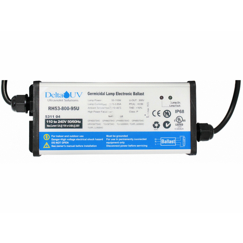 Delta Ultraviolet 1000-2647 D-57 Ds-57 D-80 Ds-80 D-110 Ds-110 Ballast