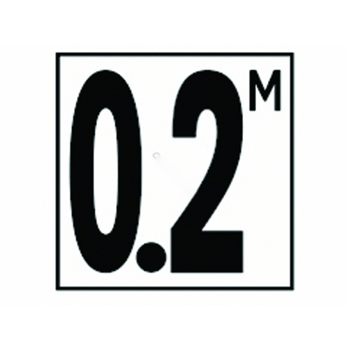 5in Non-skid Metric 0.2 M Depth Marker