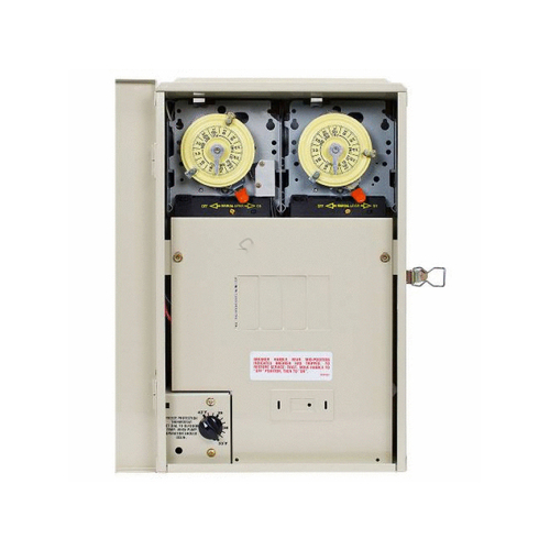 Intermatic PF1222TB1 Freeze/heater Protection 4/8 Breaker Base Panel W/ 2 Timers & Thermostat 240v