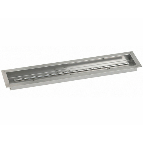 AMERICAN FIREGLASS INC SS-LCB-36 Linear Channel Drop-in Pan 36"x6" Ss T-burner