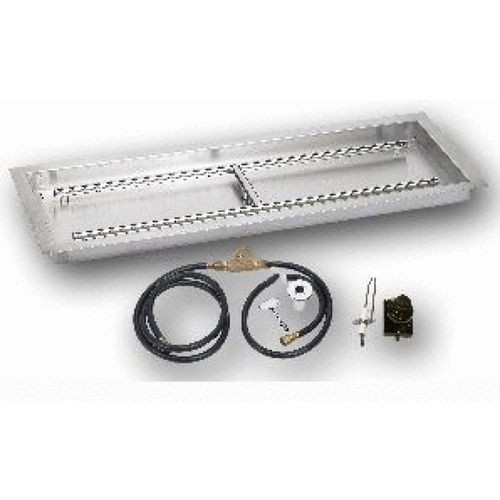 AMERICAN FIREGLASS INC SS-AFPPKIT-P-18 18"x6" Lp Iid Drop-in Burner Pan Kit