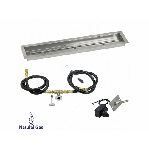 36" X 6" Linear Natural Gas Drop-in T-burner Pan Kit