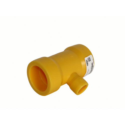 GEORG FISCHER CENTRAL PLASTICS 360022744 Tee Reducer Yellow 2"x2"x.75" Ips Socket Fusion