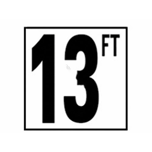 5in Non-skid 13ft Depth Marker