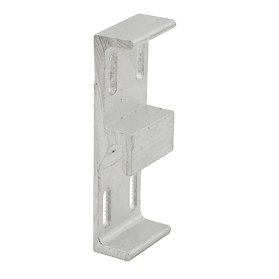 CRL E2048 Aluminum 1-1/16" Wide Lock Keeper with 1-3/4" Screw Holes