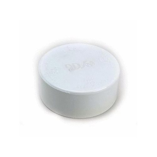 6" White Pvc S&d Cap