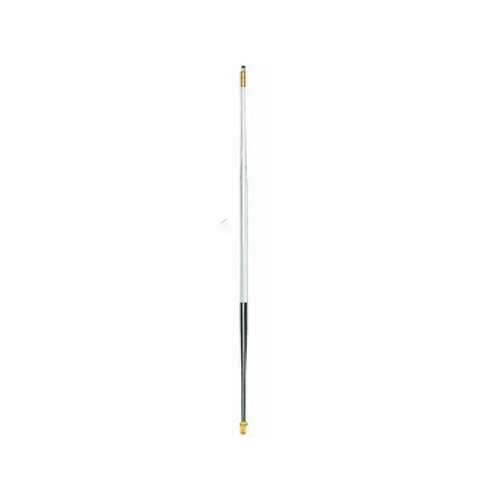 7.5' Bright White Fiberglass Tapered Tournament Flagstick With 30" Black Bottom