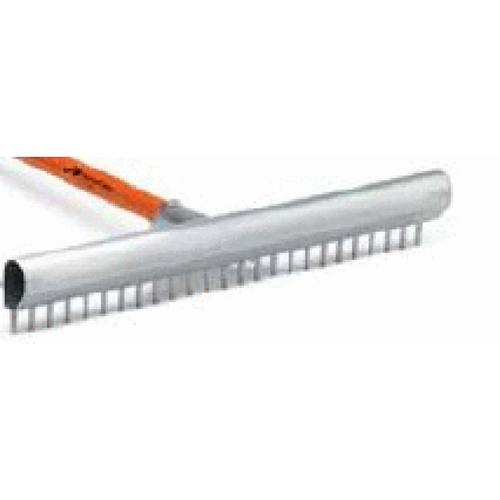 22" Orange Accusmooth Maintenance Bunker Rake With 82" Aluminum Handle