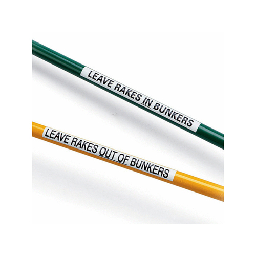 Par Aide Leave Rakes In Bunkers Labels