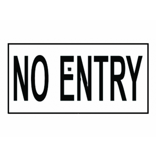 Custom Mosaics DM741-33 4" 6" X 12" Smooth No Entry Depth Marker