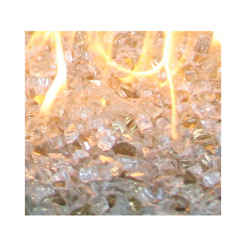 10#  .25" Gold Reflective Fireglass