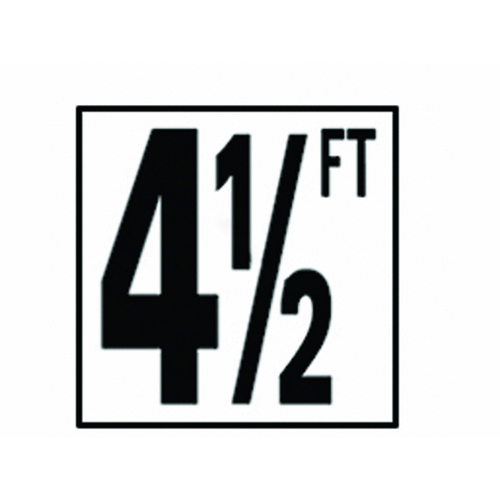 5in Non-skid 4 1/2 Ft Depth Marker