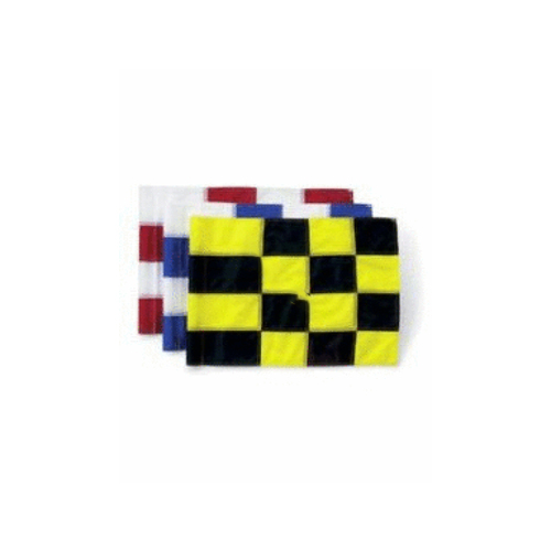 Black/yellow Checkered Tube Style Regulation Flags