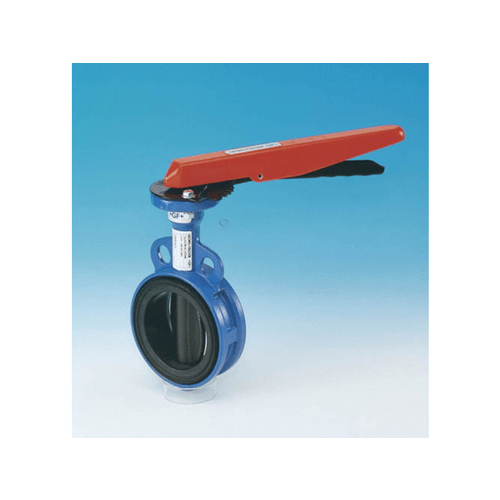 Hand Lever 8" Butterfly Valve Blue