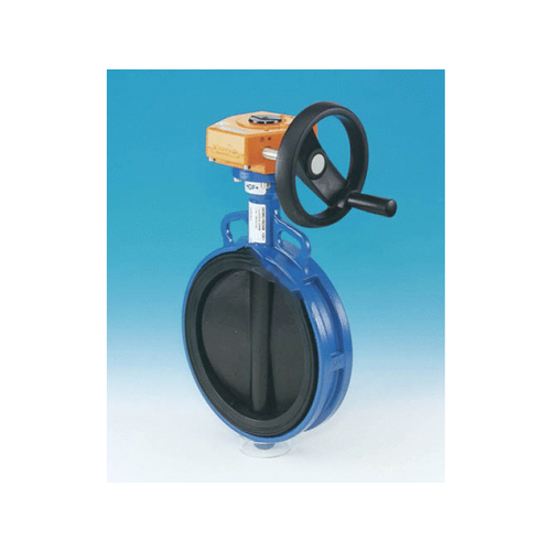 JL WINGERT COMPANY 161.567.047 Gear Operated 6" Butterfly Valve Blue