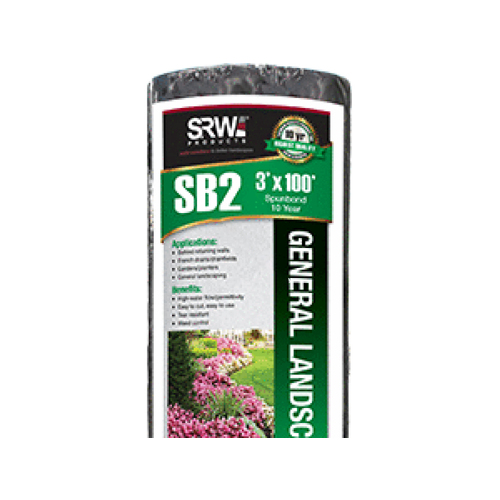 SRW PRODUCTS FSB2 03050 Weed Landscape 3x50 Spunbond Sb-2 General Fabric Green