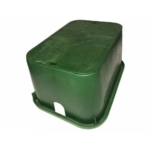 13" X 20" Green Standard Series Valve Box With Green Lid