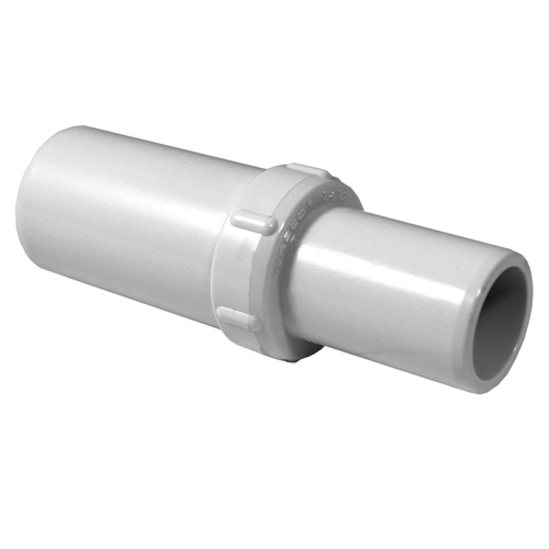 1" X .75" Spigot X Spigot Push Fitting Reducer Coupling White