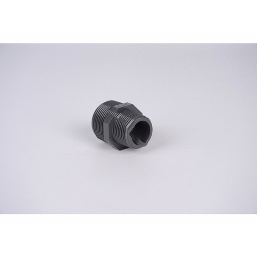 1.25" X 1" Gray Sch 80 Pvc Reducing Threaded Coupling Fipt X Fipt