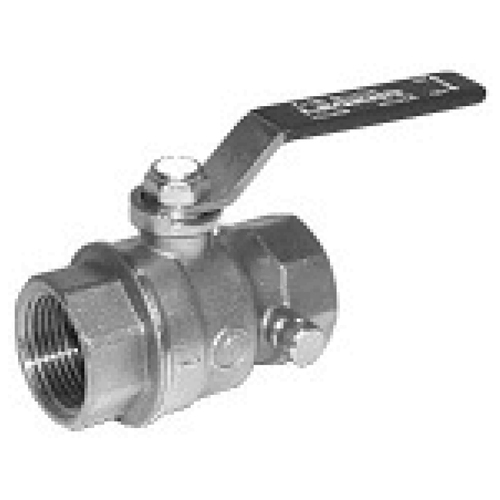 1" Forged Brass Full Port Ball Valve With Drain Fnpt X Fnpt