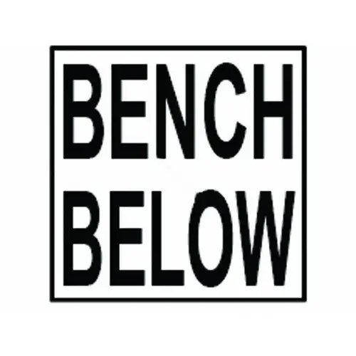 Custom Mosaics DM701-01 Smooth Bench Below Depth Marker