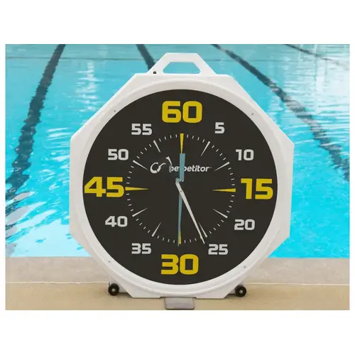 COMPETITOR 200805 37" Black Face Portable Pace Clock With Battery