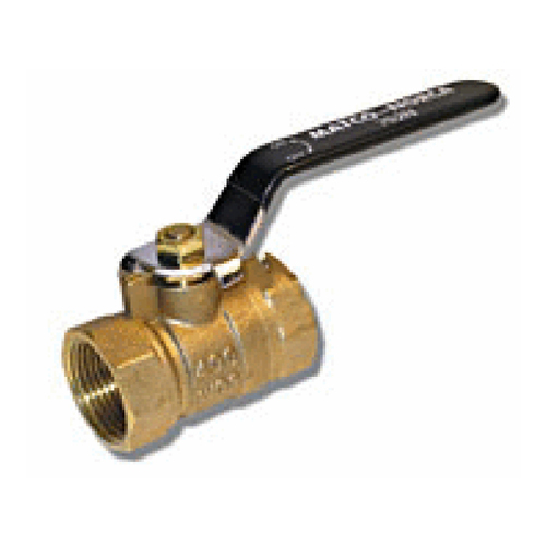 1" Ball Valve - Standard Port, Forged Brass, Economy Pattern