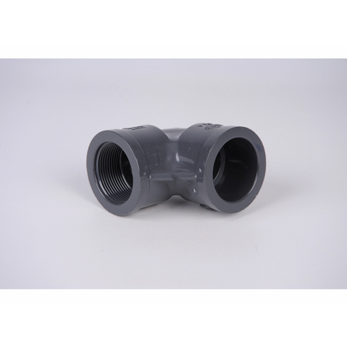 1.5" Black Sch 80 Pvc 90 Degree Elbow Slip X Fipt