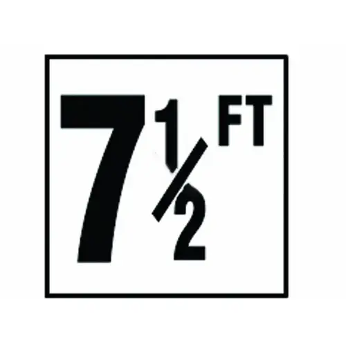 4in Non-skid 7 1/2 Ft Depth Marker White