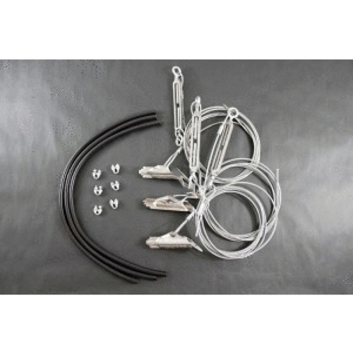 88dtsw Duckbill Tree Supprt Kit Wht Vinyl Wire