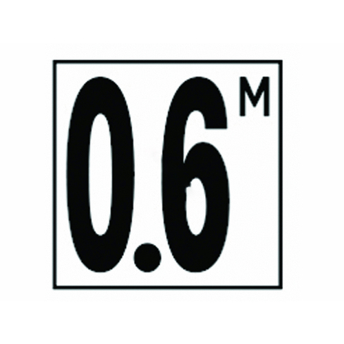 5in Non-skid Metric 0.6 M Depth Marker