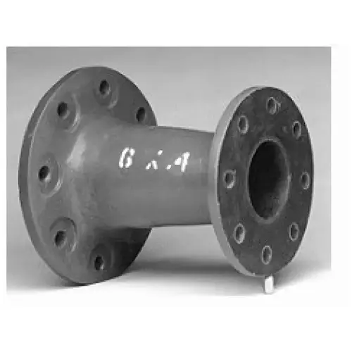 Con 10"x8" Flanged Fg Reducer Gray