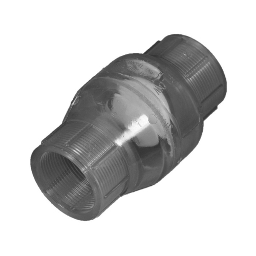 Nds .5" Fipt Clear Swing Check Valve