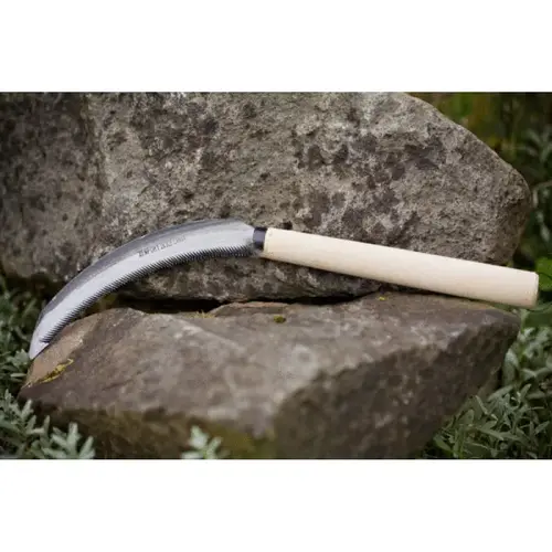 ZENPORT INDUSTRIES INC K205 6.5" Ss Serrated Blade Sickle W/ Wood Handle