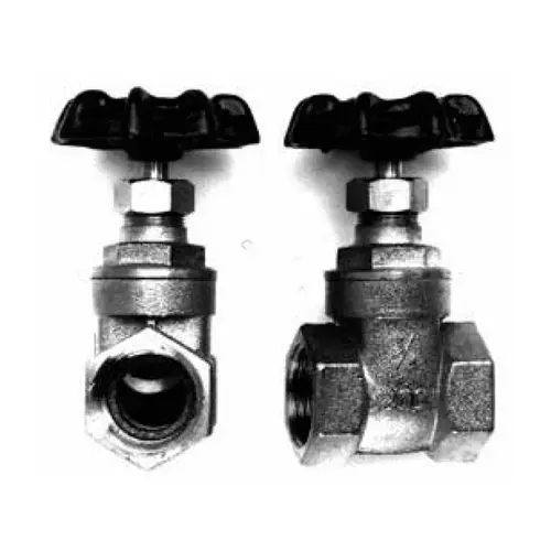 Gate Valve Brass 4" Silver