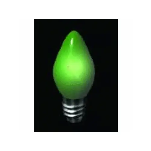 Village Lighting Grn Ceramic Opaque C7 Bulbs 7w Green