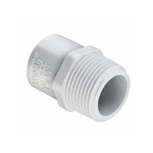 2"mptx1.5"s Pvc Reducing Male Adapter White