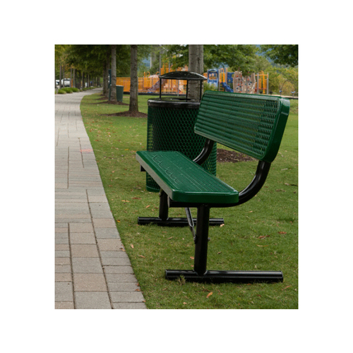 ULTRA PLAY SYSTEMS INC 940SM-DV6 Daimond Surface Mnt 6' Ultrasite Bench W/ Back