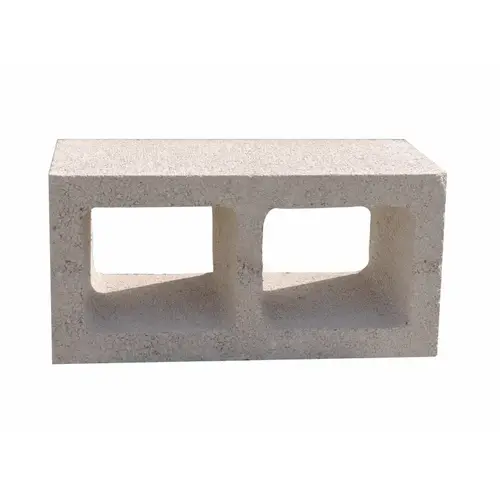 ANGELUS BLOCK COMPANY INC 088H-001-01-00100 8"x8"x16" Gry Conc Building Block