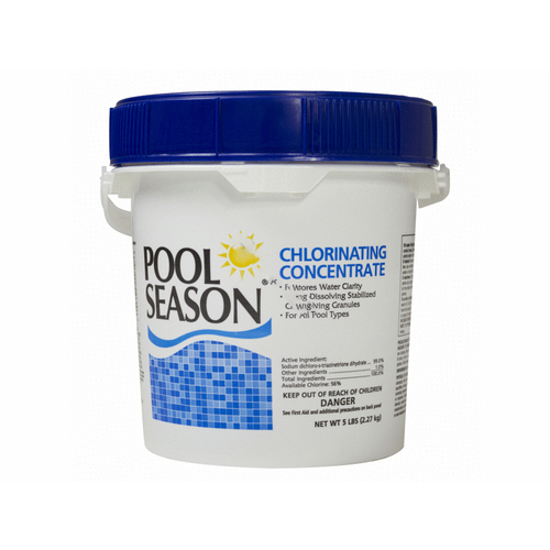 6/lyr 5# Pool Season Chlor Concentrate White