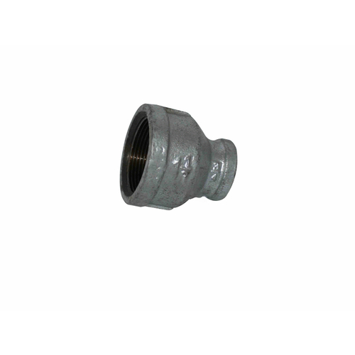 1 1/2" X 3/4" Galvanized Malleable Reducer Coupling