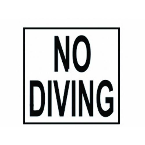 Smooth No Diving Depth Marker